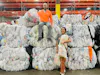 Ridwell warehouse with plastic film